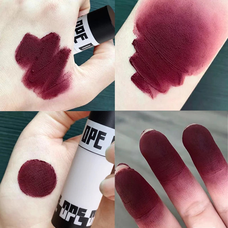 6 Colors Long-Lasting Matte Liquid Lip Gloss with Soft Velvet Finish and Waterproof Formula Lip Clay Lip Glaze Gift Makeup Quake