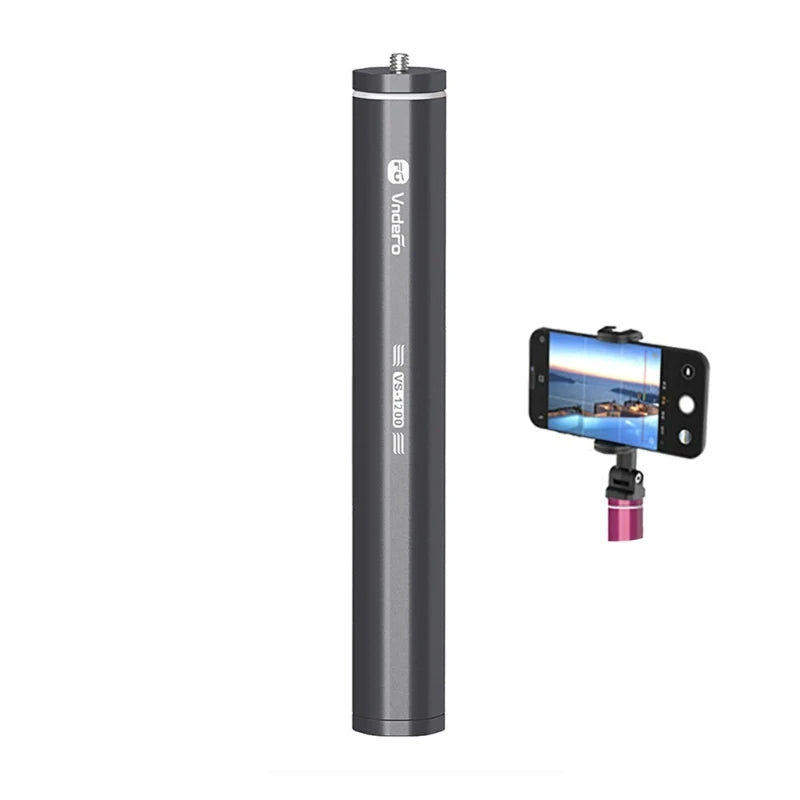 Telescoping Bar Extendable Selfie Extension Rod with 1/4" Screw for Cameras, Tripods,Devices Photography Accessory K1KF Quake