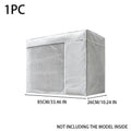 Air Conditioner Outdoor Unit Protect Cover Dustproof Waterproof AC Condenser Protector Breathable Mesh Cover with Elastic Bands Quake 85x26cm