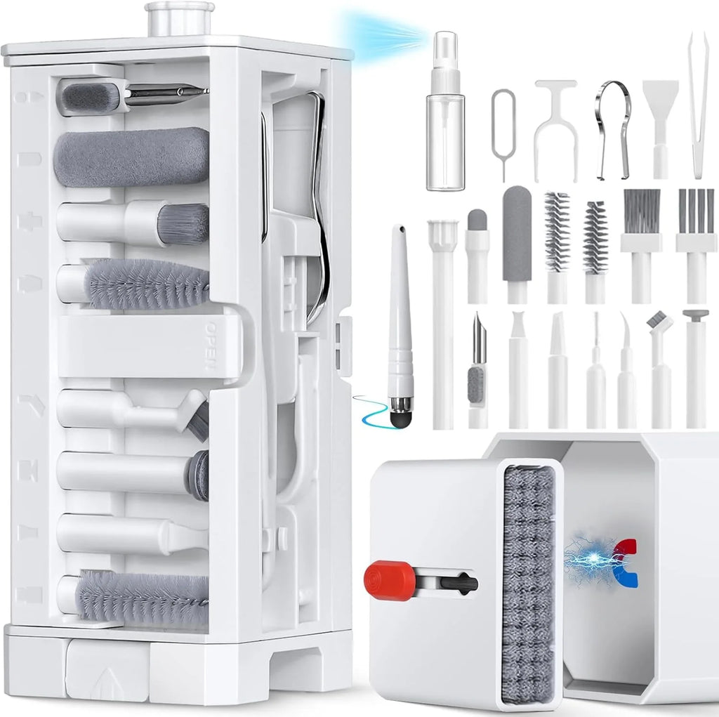 Professional 32-in-1 Electronics Cleaning Tools Set – for iPhone Port, AirPods Case, Bluetooth Earbuds, PC Keyboard, Laptop Quake