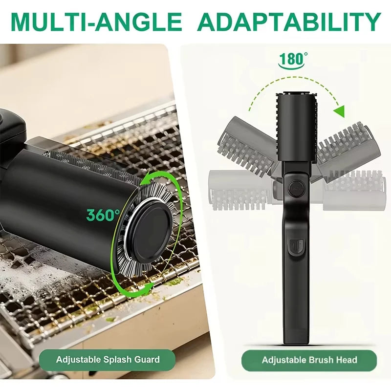Electric BBQ Cleaner Brush Wireless Stainless Steel Rotary Grill Brush for Outdoor Grill Steam BBQ Cleaning Brush Accessoires Quake