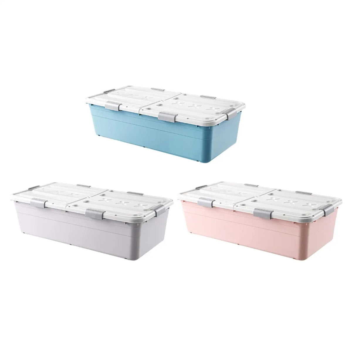 under Bed Storage Box Storage Bin with Lid Practical Kids Toy Storage Bin Container Closet Organizer for Study Room Dorm Home Quake