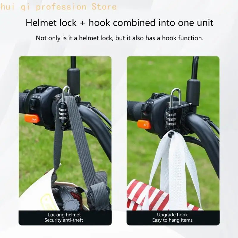 Heavy Duty Helmet Lock Storage Hook Motorcycle Scooter Accessory Anti Theft Mechanism High Strength Easy Installation H8WE Quake