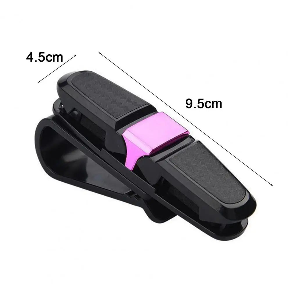 Universal Car Sunglasses Holder Glasses Clip Rotatable Scratch Protection Sunglasses Clip Car Sun Visor Accessories Quake