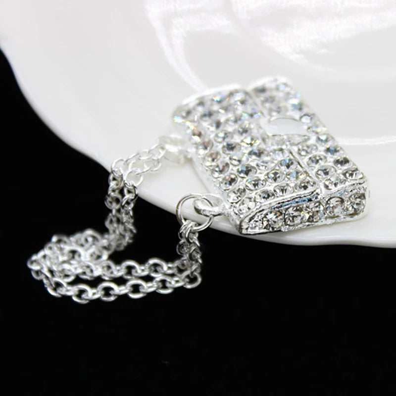 1Pc Metal Chain Handbag Pack Doll Bag Miniature Shopping Handbag For Clothes Dollhouse Miniature Kids Toy Quake Silver