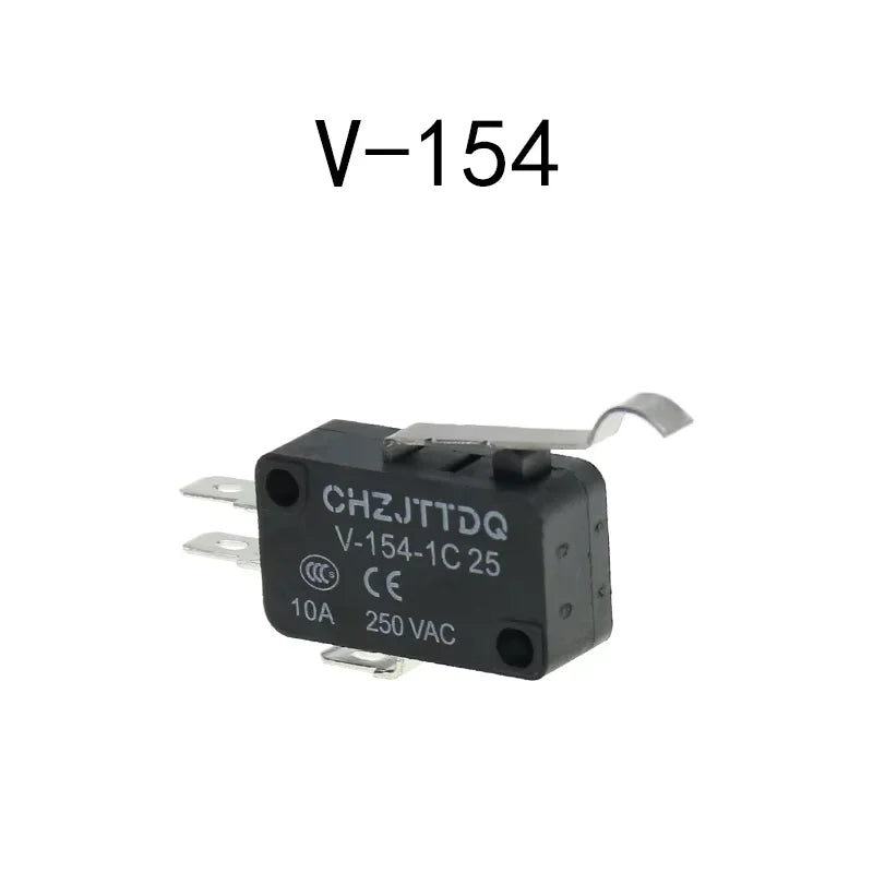 1PCS Micro Limit Switch CHZJTTDQ V-15.V-151.V-152.V-153.V-154.V-155.V-156.-1C 25 Travel Switch Limit Switch Silver Contact Quake V154 1NO 1NC