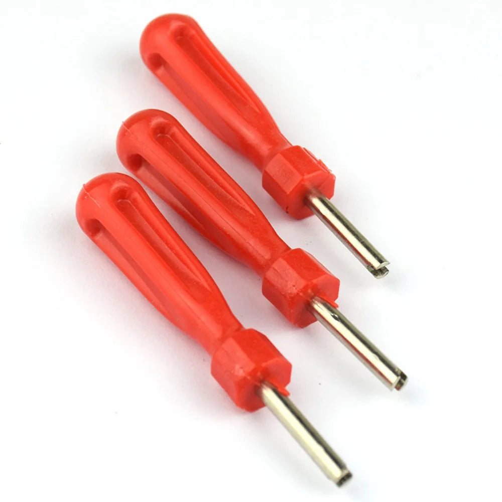 1/2/5pcs Portable Plastic Valve Core Remover/Installer Metal Single-head Tyre Wrench Tire Screwdriver for Car Motorbike Truck Quake