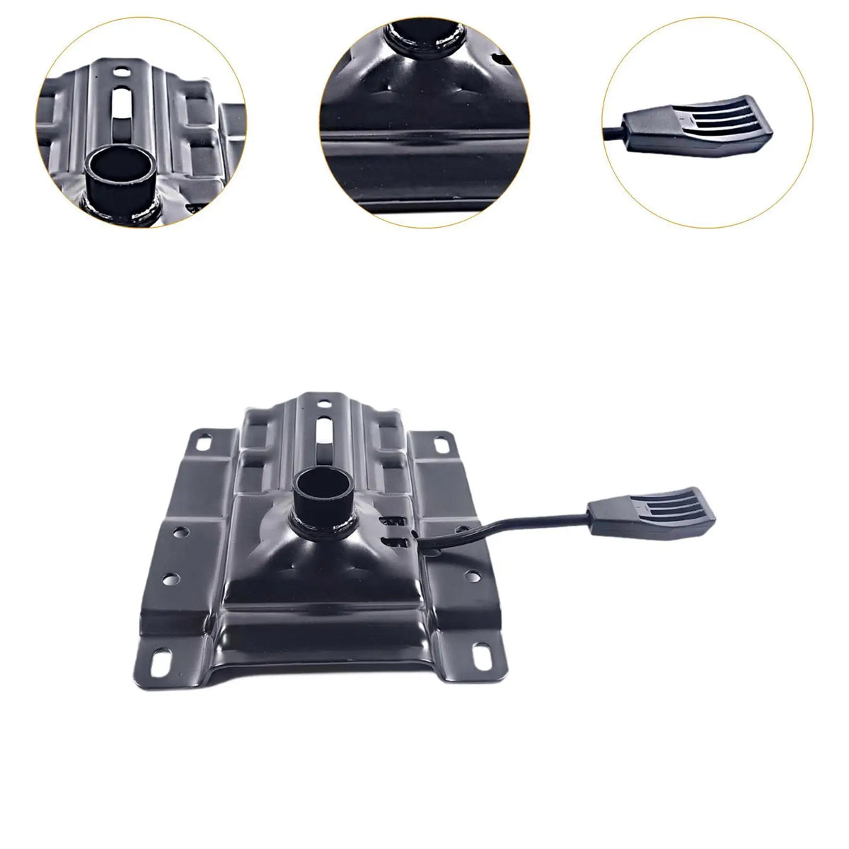 Office Chair Replacement Parts Height Adjustable Steel Swivel Base Plate for Home Desk Chair and Gaming Chair Use Quake