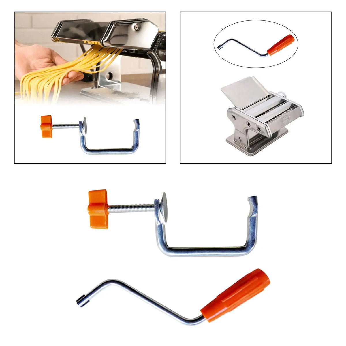 Pasta Maker Fixing Clamp Sturdy Kitchen Utensils Portable Easy to Install Multipurpose for Household Spaghetti Noodle Macaroni Quake