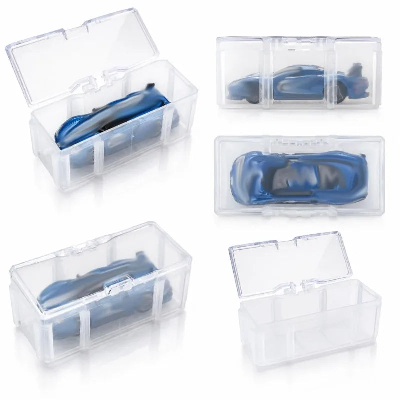 10/1PCS Car Model Display Boxes Transparent Mini Car Storage Organizer Functional Showcase Plastic Display Case for Small Cars Quake