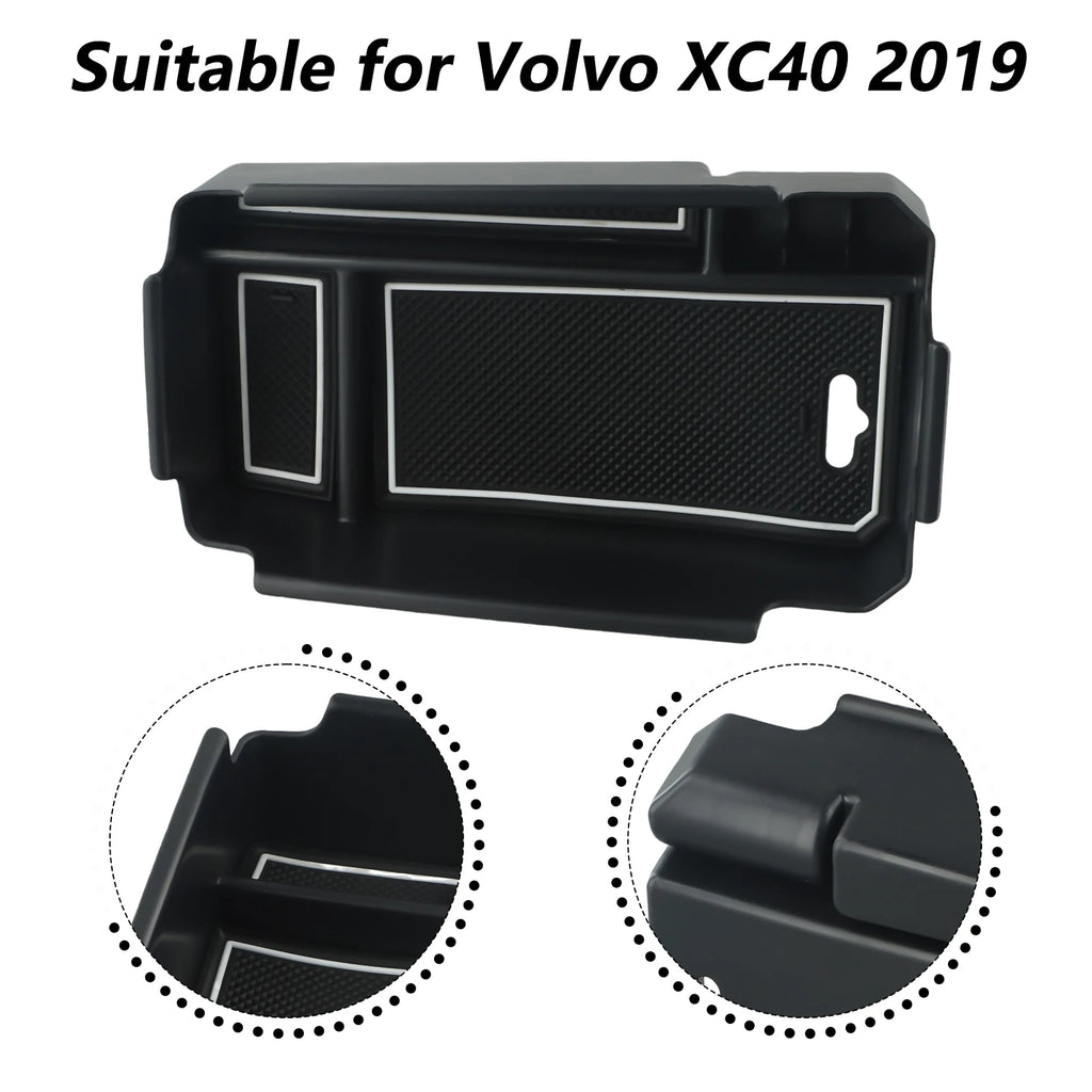 Central Armrest Storage Box 1pc Car Parts Central Armrest For Volvo XC40 2019 Interior Accessories Plastic Car Truck Quake