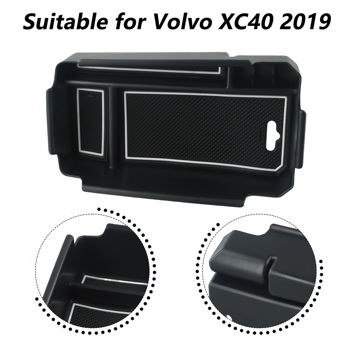 Central Armrest Storage Box 1pc Car Parts Central Armrest For Volvo XC40 2019 Interior Accessories Plastic Car Truck Quake