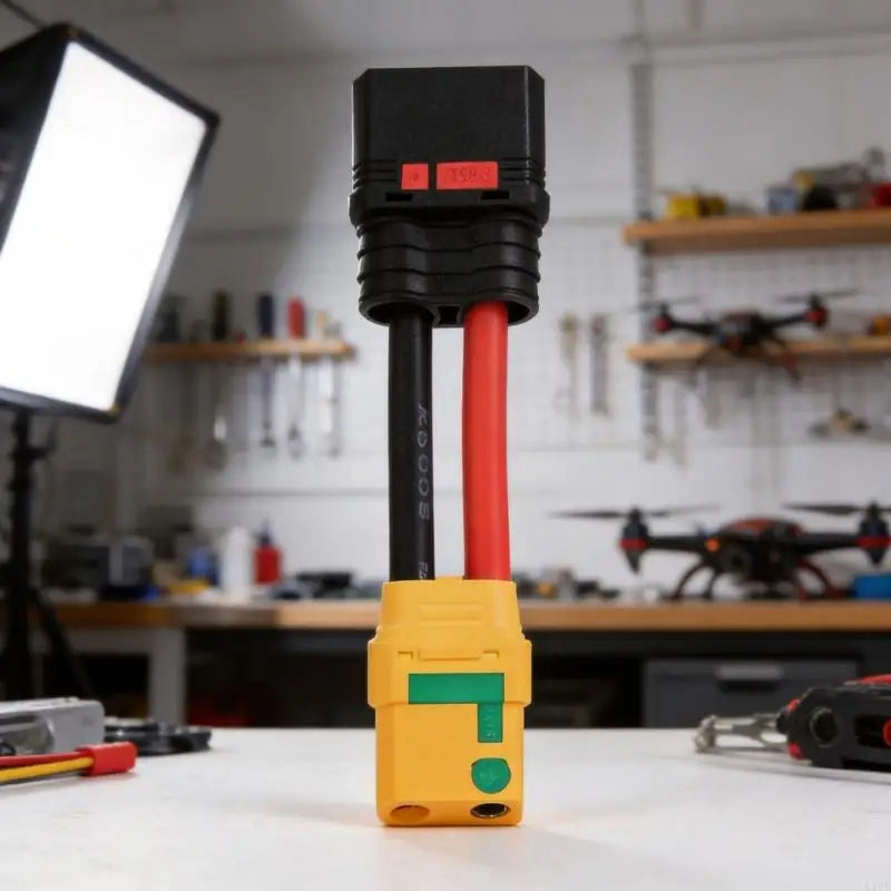 Battery Connectors Adapter Cable for XT90 and QS8 Setups, AntiSpark Design and Preassembled Construction for Matching K1KF Quake