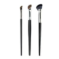 3PCS Nose Brush Set Nose Contour Brush Sculpting Half Fan-Shape Nose Shadow Brush Angled Concealer Brush Under Eye Cosmetics Quake 3ppcs kit