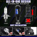 H4 LED Projector Lamp for Car Motorcycle Headlight Road Use Daily H8WE Quake CN