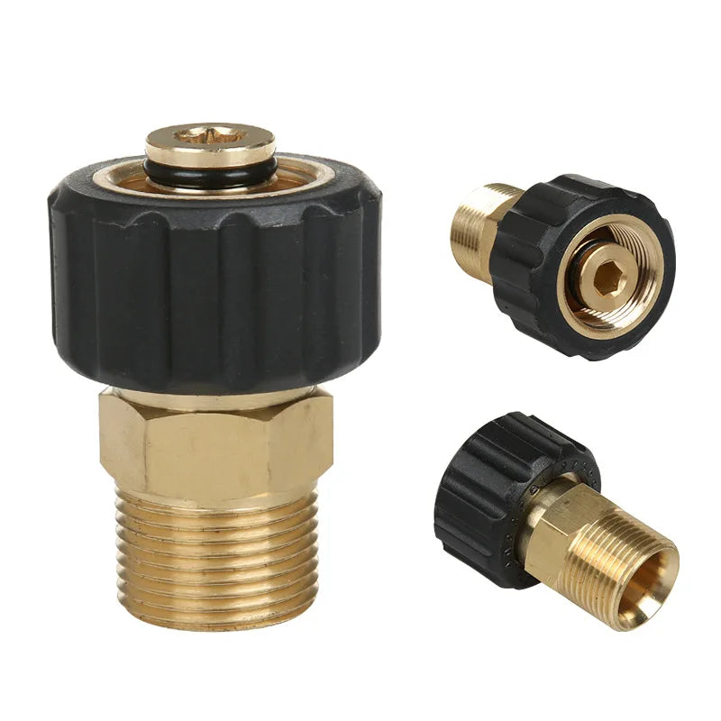 M22 14/15MM Cleaning Machine Discharging Tube High-Pressure Car Washing Gun Joint Universal Adapter Quake