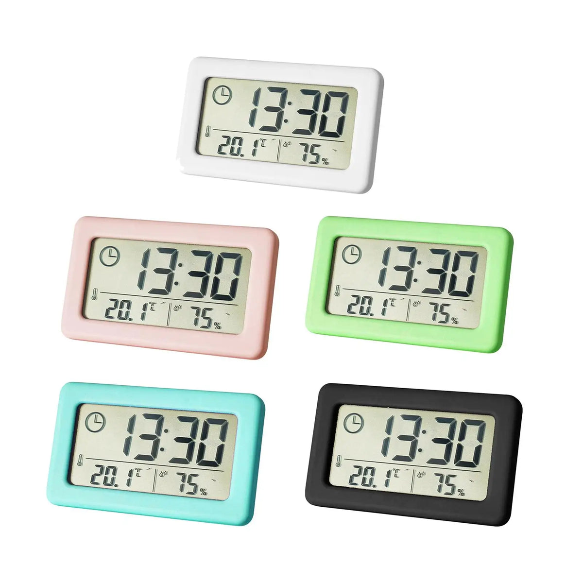 Modern Digital Clock Temp LCD Display Mute Desktop Bedroom Study Room Quake