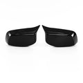 For BMW 5 Series E60 E61 E63 E64 525i 530i 528i 2003-2007 Car Replacement Rearview Side Mirror Cover Wing Cap Exterior Case Trim Quake Gloss Black