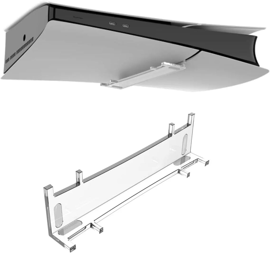 Stand for PS5 Slim, Cooling Feet, Horizontal Placement Bracket Holder for PS5 Slim Console Flat Stand Compatible with PS5 Slim H Quake