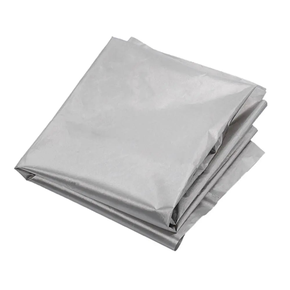 1.5/1.8/2m Sunscreen Heat Insulation Double-sided Silver-coated Shade Cloth Curtain Full Blackout Curtain Cloth Shielding Fabric Quake