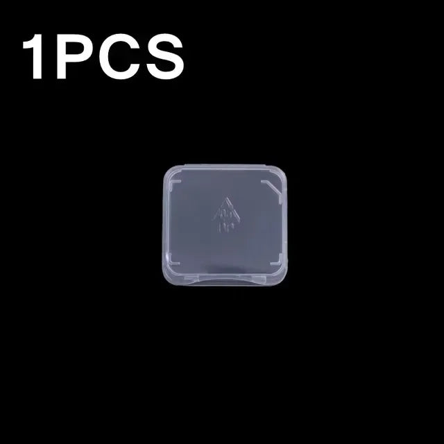 30/1PCS Transparent TF/SD Memory Cards Protective Case Holder Storage Boxes Portable Mini SIM Card Prevent Dirt and Damage Box Quake 1PCS
