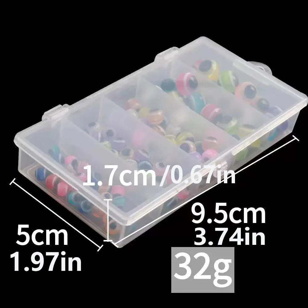 100 Pieces/Box, Lure 5-8mm Fish Eye Stopper Beads, Texas Fishing Gear, Stopper Beans, Fishing Lure Eye Balls Quake