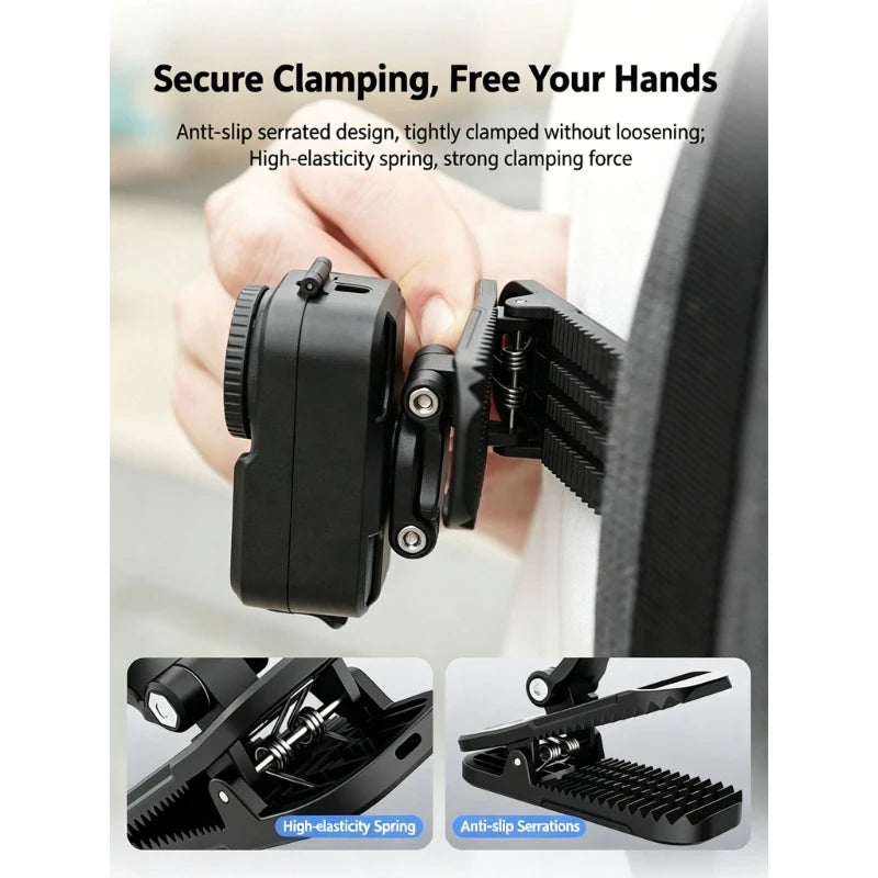 Strong Backpacks Clip For Action Cameras Secure Mounting On Bags And Metal Surfaces K1KF Quake CN