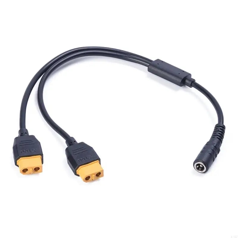 DC5521 to Double 60 Power Splitter Cable, 60 Y Split Power Cord for Battery Connection, Chargers and Adapter Wiring Use K1KF Quake Female to 2 females CN