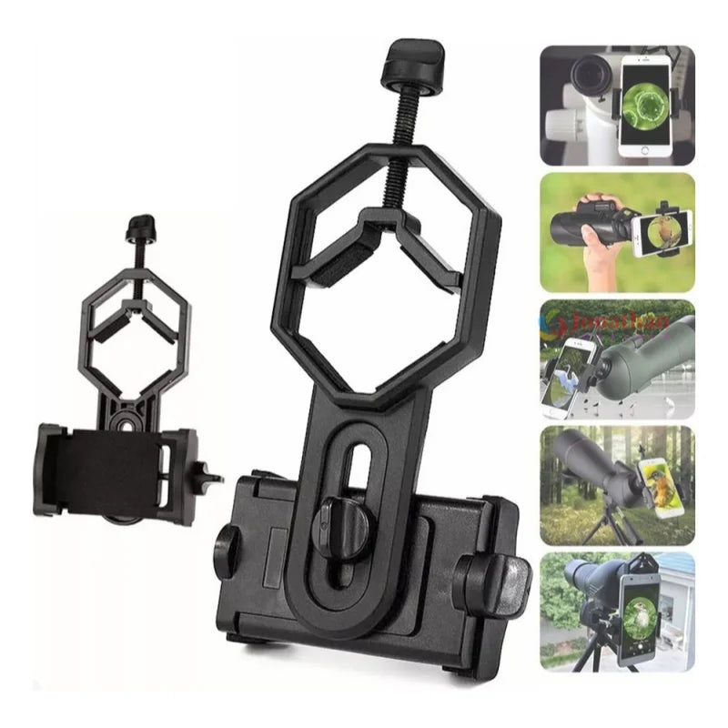 Universal Cell Phone Adapter Mount Telescope Phone Mount for Binocular Monocular Spotting Scope Telescope Quake