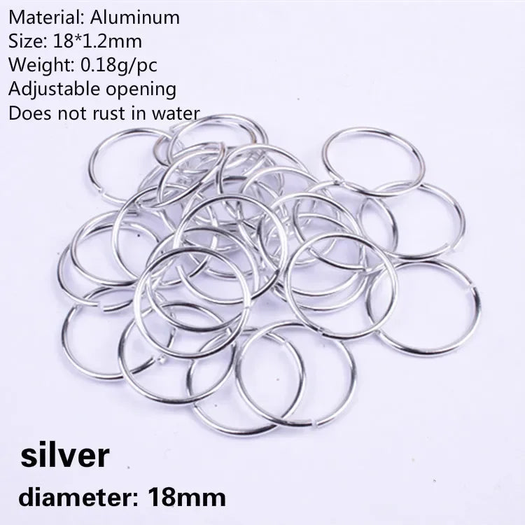5-100pcs Sliver Gold Hair Rings Hair Braids Dreadlock Beads Charms African Braids Cuffs Hair Rings Jewelry Clasps Accessories Quake 50pcs 18mm NO.11