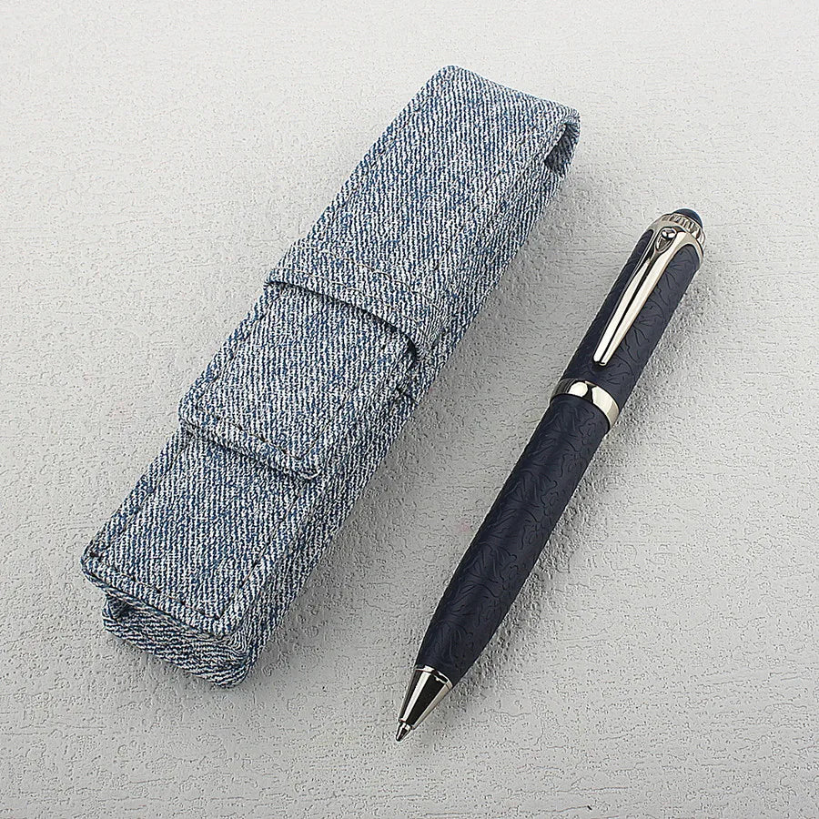 Wholesale Luxury Engraved Metal Ballpoint Pen Business Signature Roller Ball Pen Sleeve For Corporate Gift Quake
