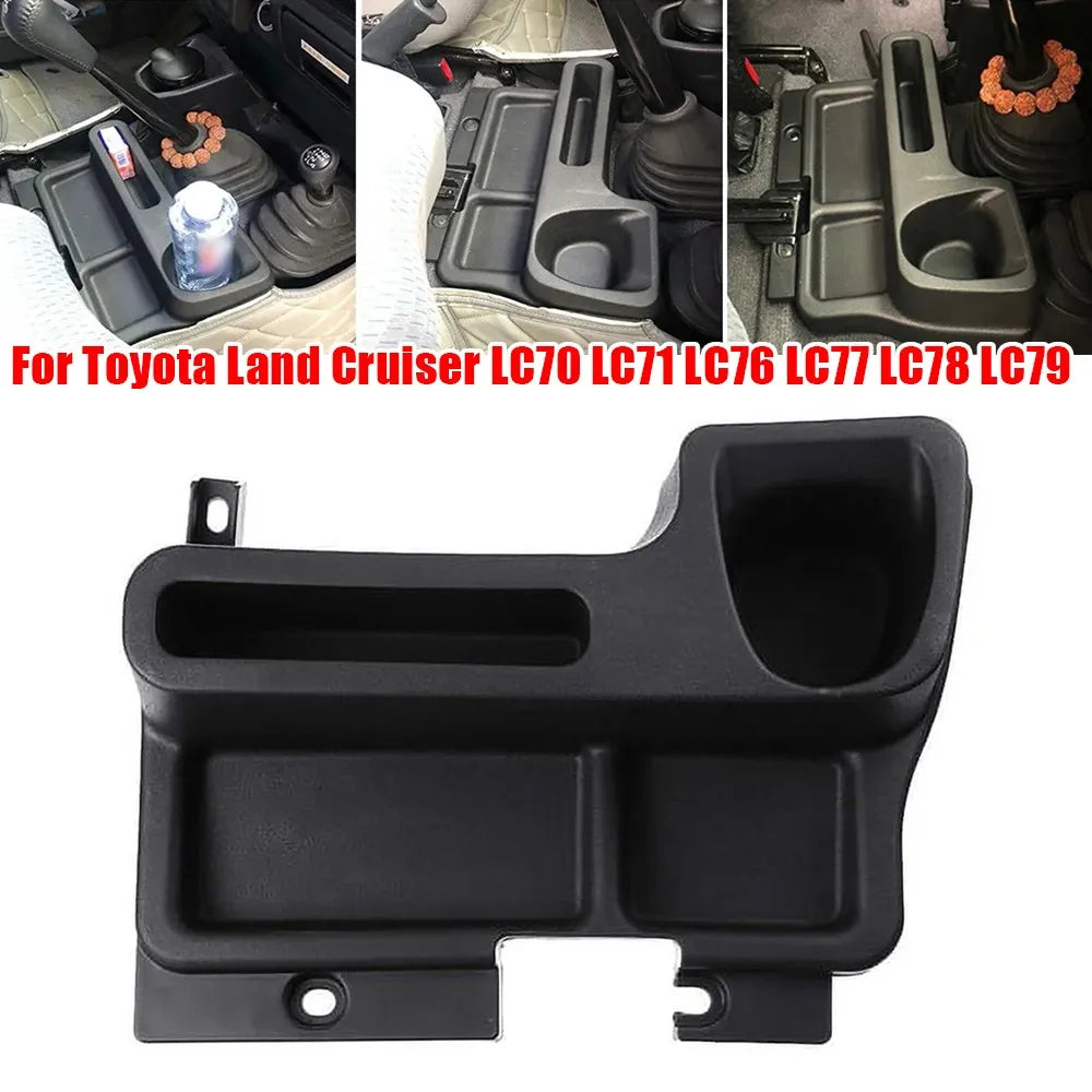 For Toyota Land Cruiser LC70 LC71 LC76 Car Center Console Organizer Armrest Storage Box Tray Container Holder Auto Accessories Quake Default Title