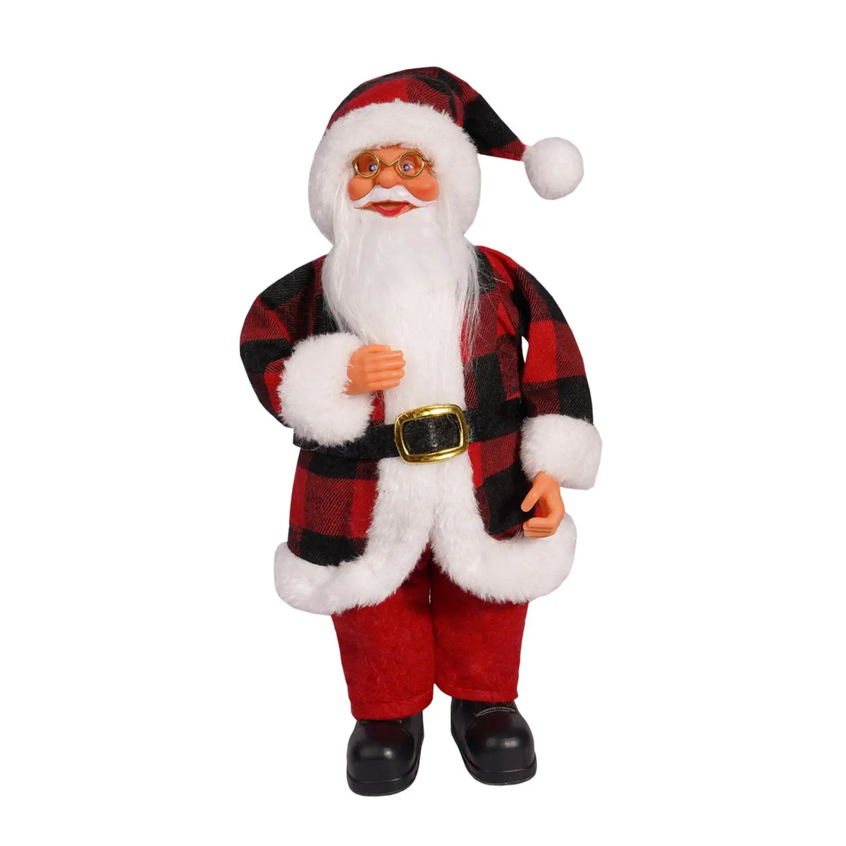 Santa Claus Doll Collectable Display Creative Fireplace Decorative Craft Desk Ornament for Hotel Holidays Party Office Farmhouse Quake Default Title
