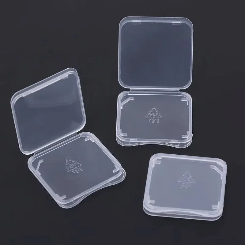 30/1PCS Transparent TF/SD Memory Cards Protective Case Holder Storage Boxes Portable Mini SIM Card Prevent Dirt and Damage Box Quake