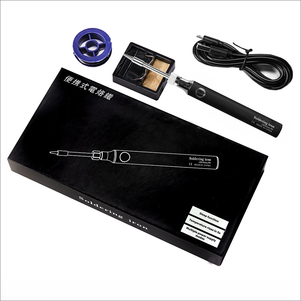Wireless Charging Electric Soldering Iron Solder Iron USB 5V8W Fast Charging lithium battery Portable Repair Welding Tools Quake H1 1 Russian Federation