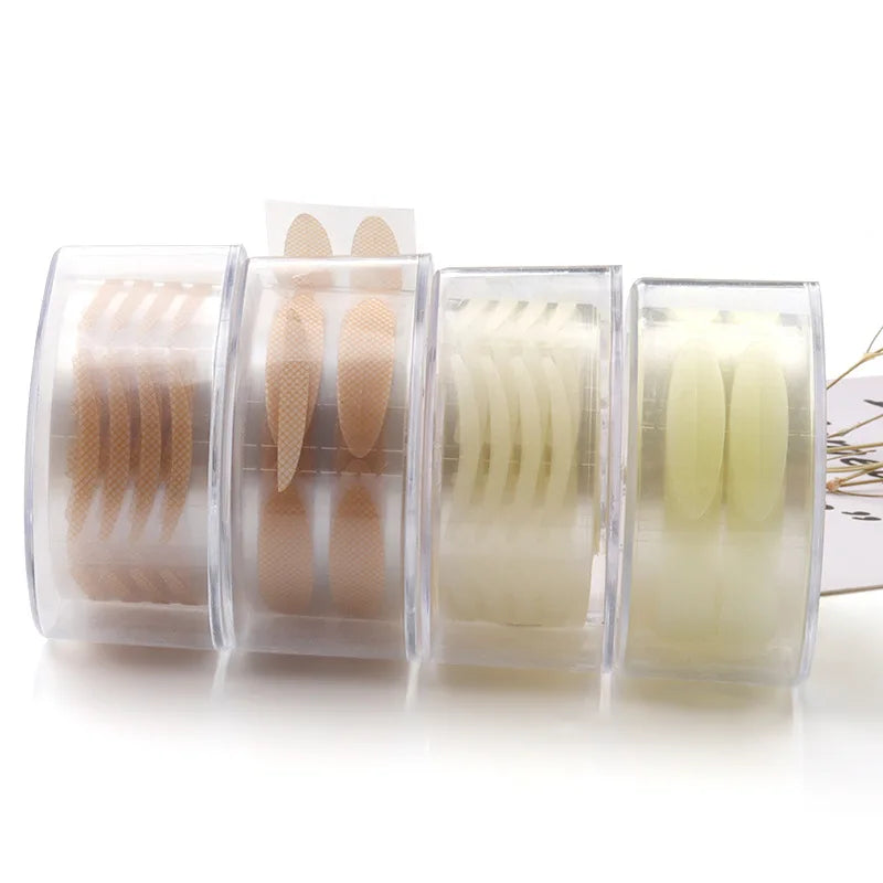 360/600pcs Invisible Double Eyelid Tape Heart Round Roll Mesh Breathable Invisible Double Eyelid Patch Clear Big Eye Beauty Tool Quake