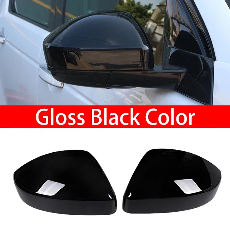 For Land Rover Discovery Sport Range Rover Velar Evoque Jaguar Rearview Side Mirror Cover Wing Cap Exterior Sticker Case Trim Quake Gloss Black