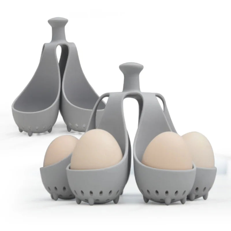 Flexible Egg Boiling Rack Reusable Egg Cooker Holder Tray Kitchen Gadget for Making Perfect Boiled Eggs At Home Quake