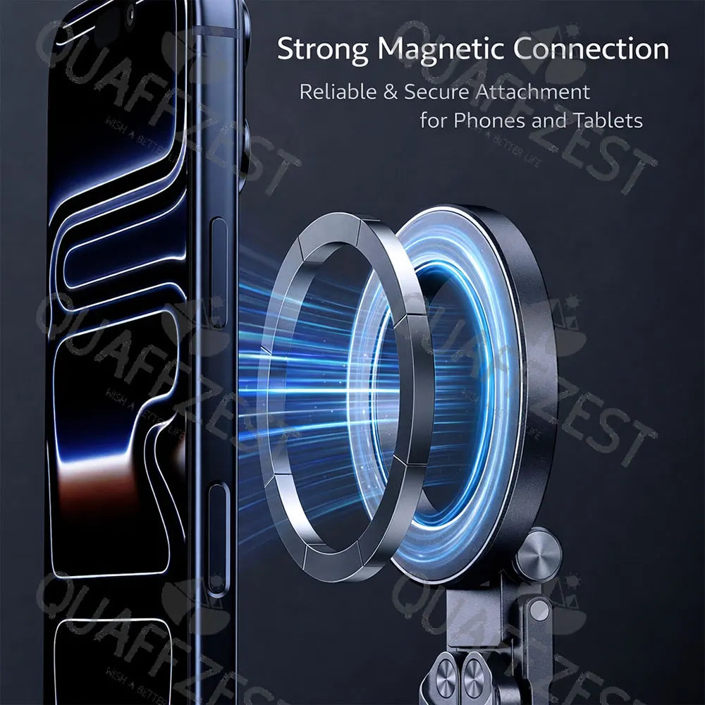 Aluminum Alloy Portable Foldable Magnetic Bracket Support For Magsafe Tripod for IPhone & Android Phone Travel Video Holder Quake