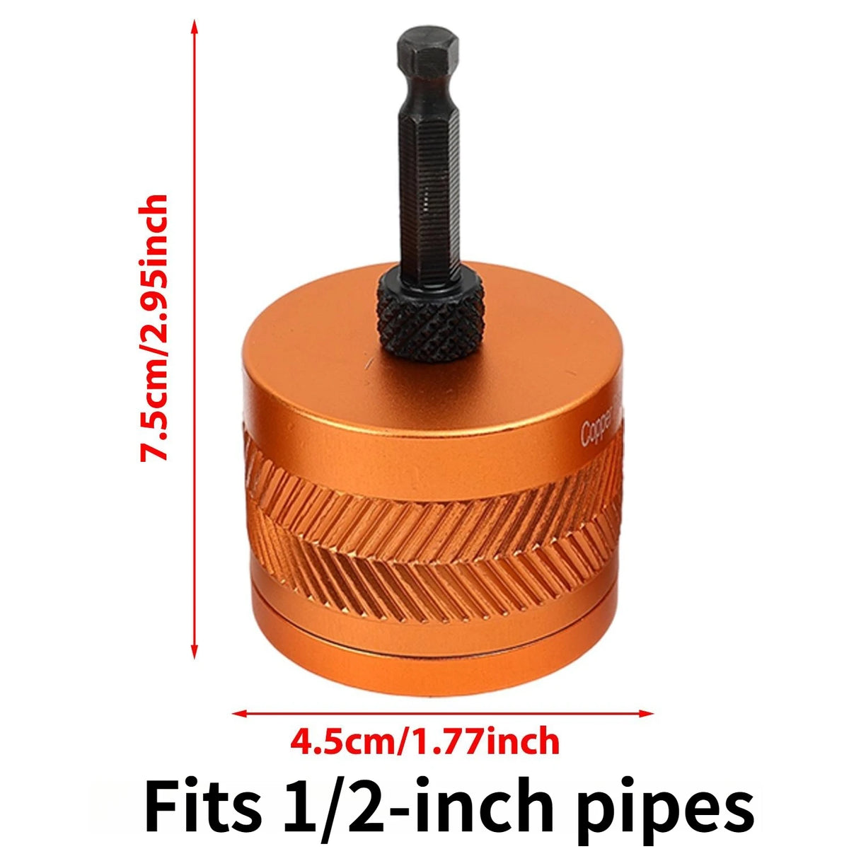 Metal Pipe Grinding Polishing Cleaner 1/4-inch Hex Shank Electric Drills Tool Copper Pipe Cleaner for Cleaning Rust Stains Paint Quake 0.75 inch China Mainland