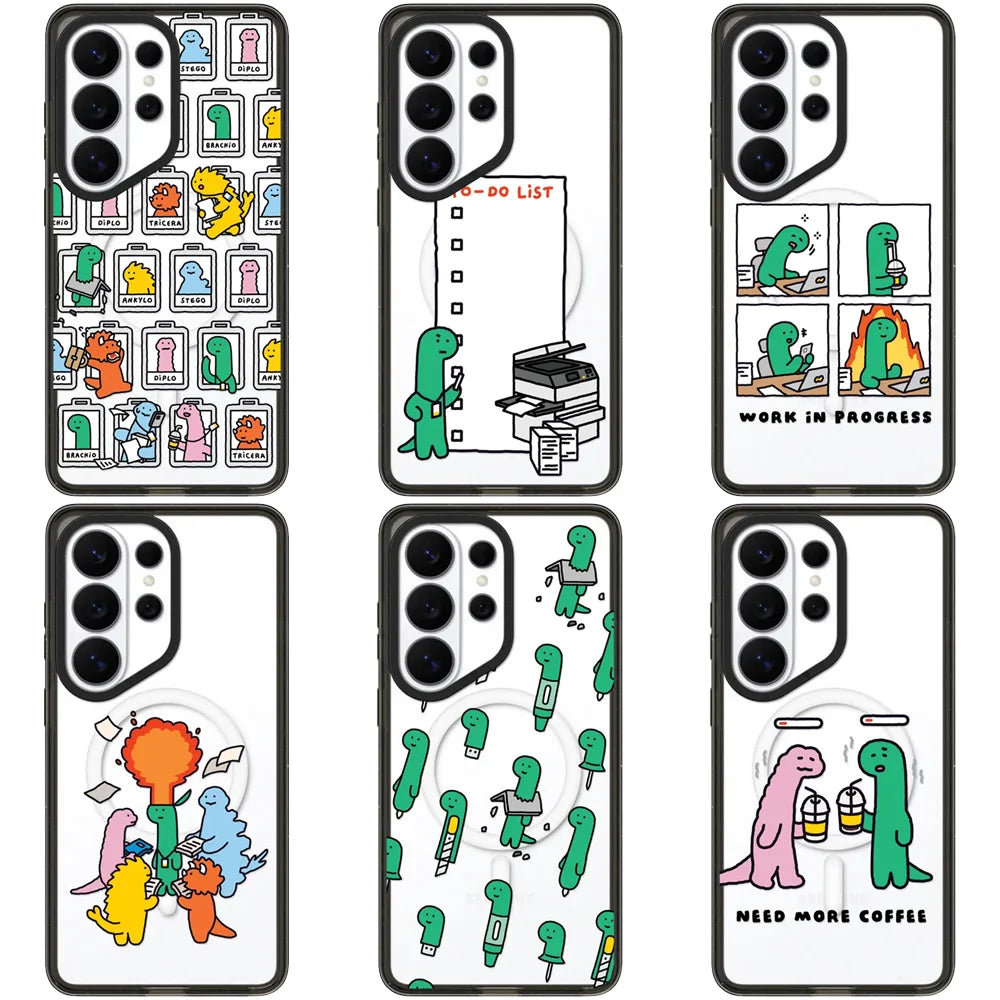 6052053 Acrylic Magnetic Case: Compatible with Samsung Galaxy S23 U S24U S25 S26 Ultra S25+ S26 Plus Shell Quake