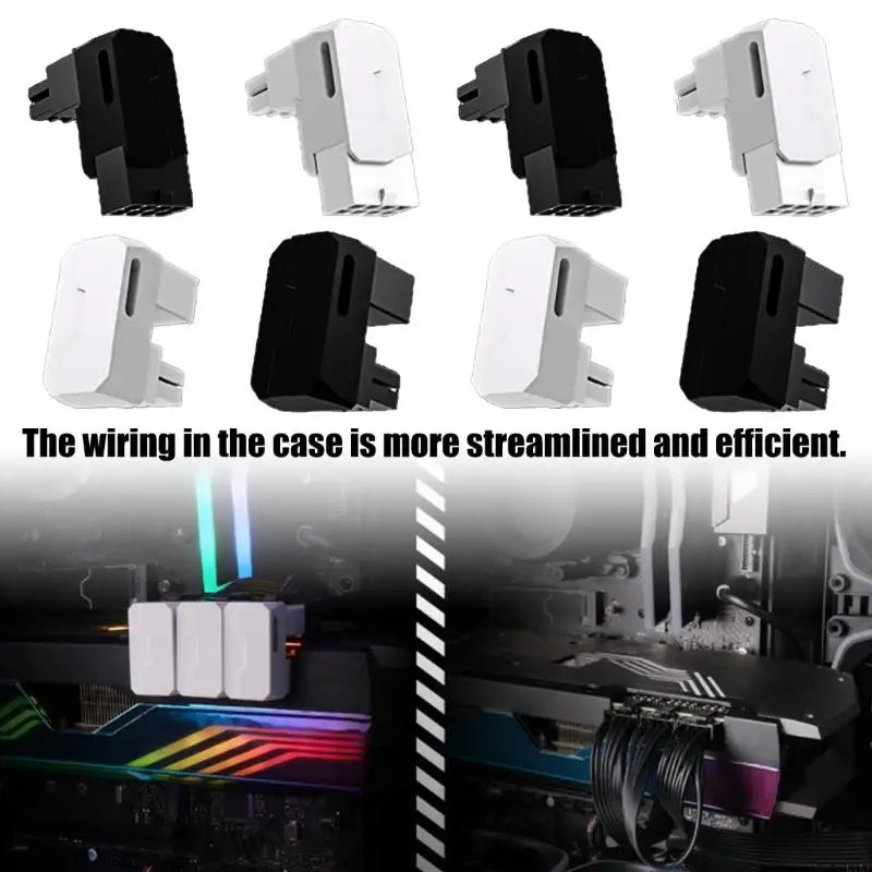 Flexible 8PIN Visuals Card Connector Space Saving Design For Dense Case Aluminum Mixture Material K1KF Quake