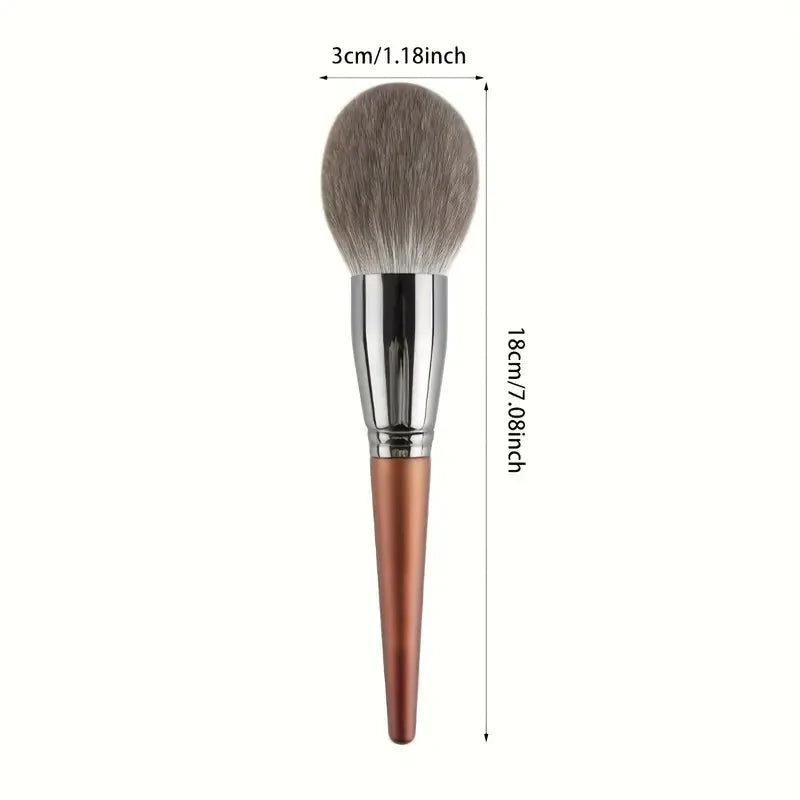 Loose Powder Brush Large Soft Nylon Bristles Round Powder Brushes Foundation Blush Brush Blush & Contour Makeup Cosmetic Brushes Quake