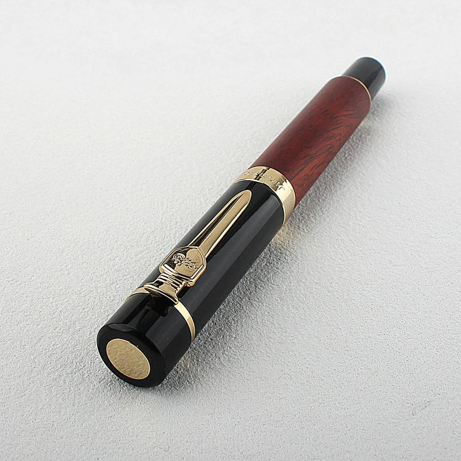 JINHAO 650 Wood Fountain Pen High Quality F EF Nib Ink Pen Calligraphy Pen Stationery School Office Supplies PK 9056 Quake