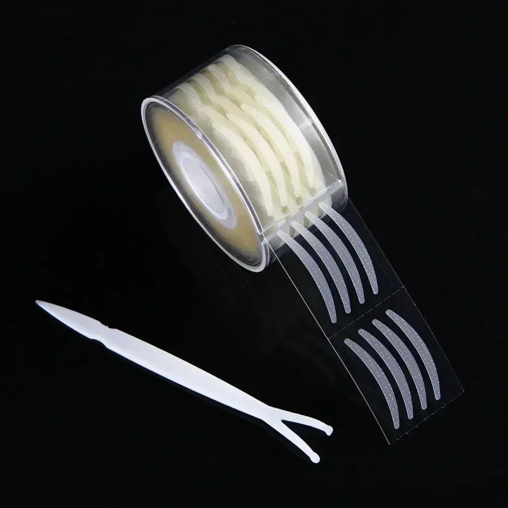 Women Natural Invisible Double Eyelid Stickers Fold Eyelid Stripes Eyelid Tapes Eye Lift Clear Beige Color Big Eyes Beauty Tools Quake
