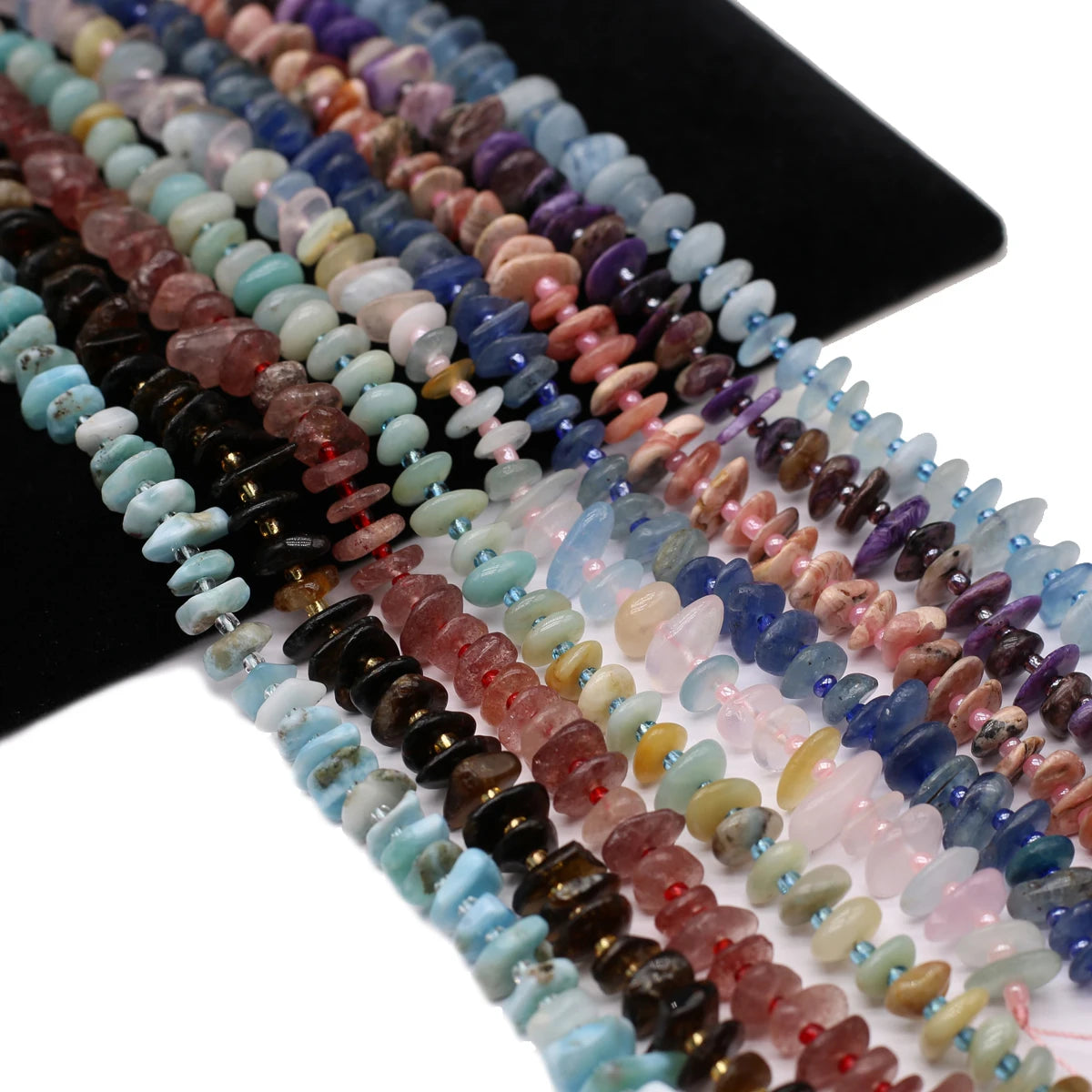 Natural Stone Oval Beads High Quality Fine Jewelry Premium for Jewelry Making DIY Necklace Accessory Quake