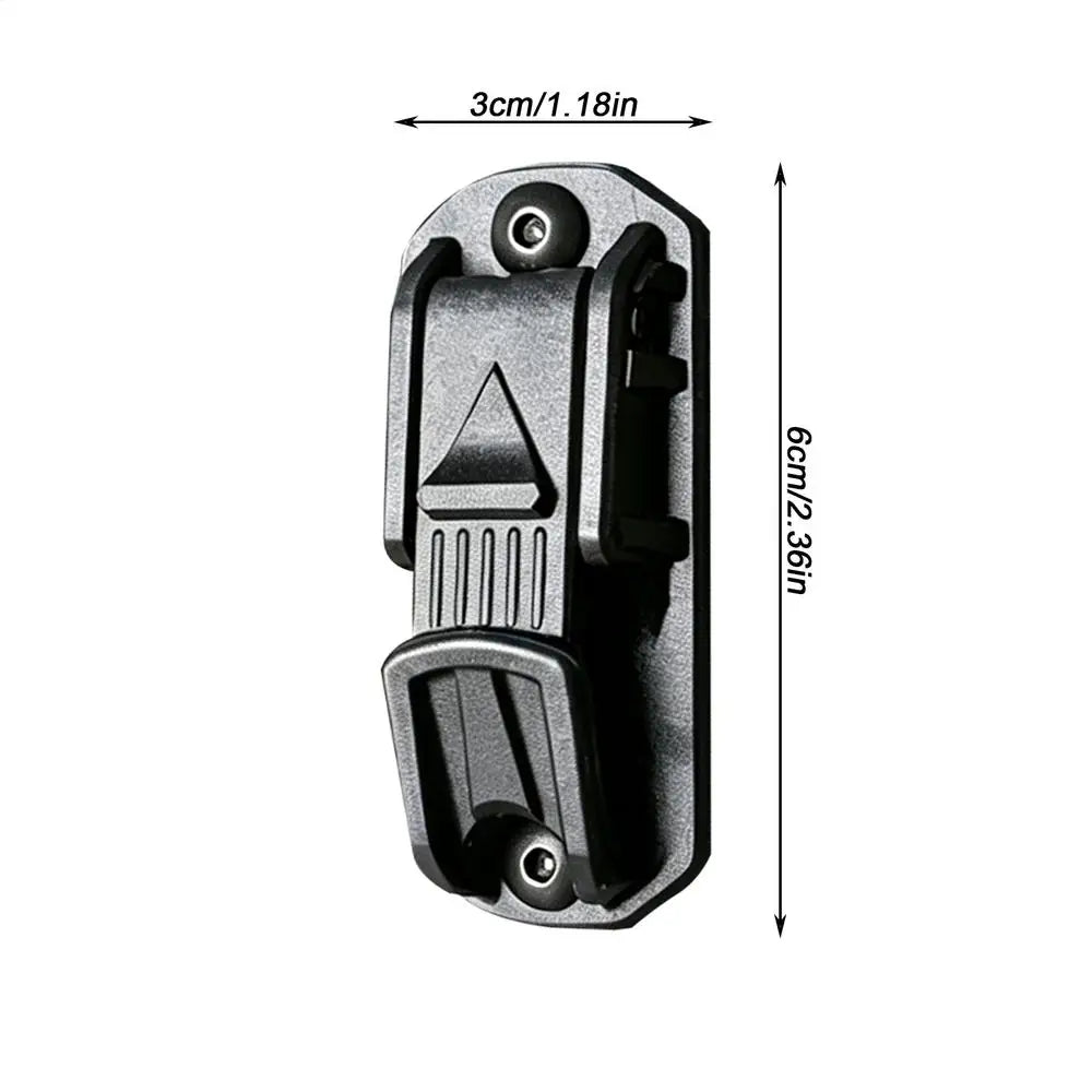 Belt Clip Multifunctional Backpack Heavy Duty Holder Hook Key Clip for Rescue Survival Outdoor Camping Hiking Climbing Skiing Quake Black