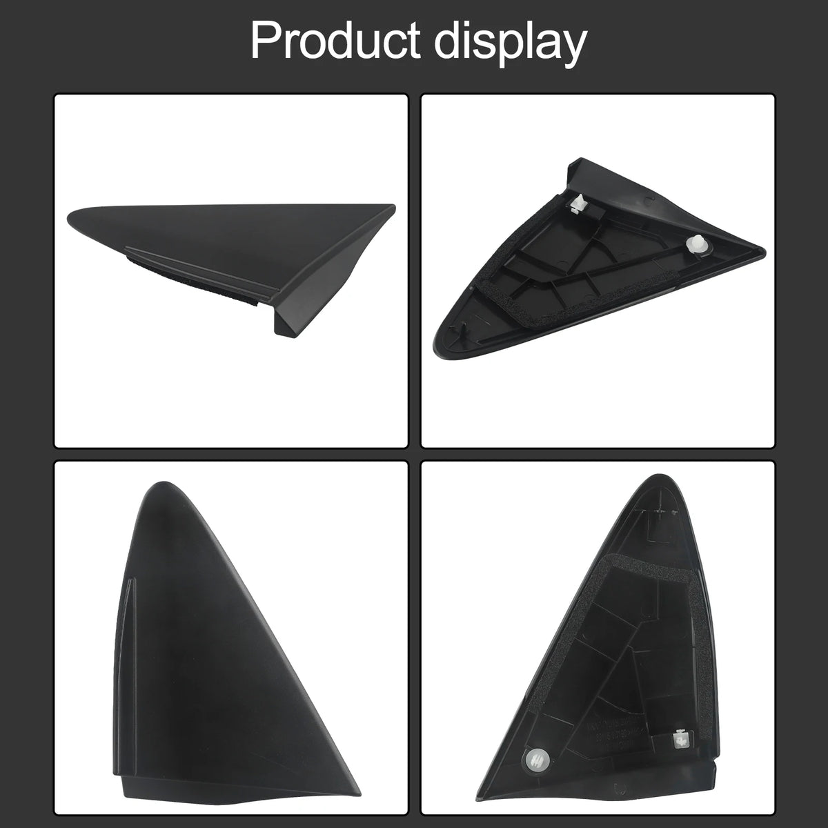 Easy To Use Car Exterior Left Mirror Pillar Trim Left Mirror Trim ABS Material Black Color OEM Number 60118-0D190 Quake