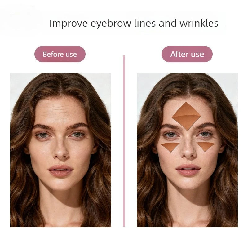 144pcs Furongni anti-wrinkle facial patch, sichuan pattern forehead, eyebrow patch, nasolabial fold patch Quake