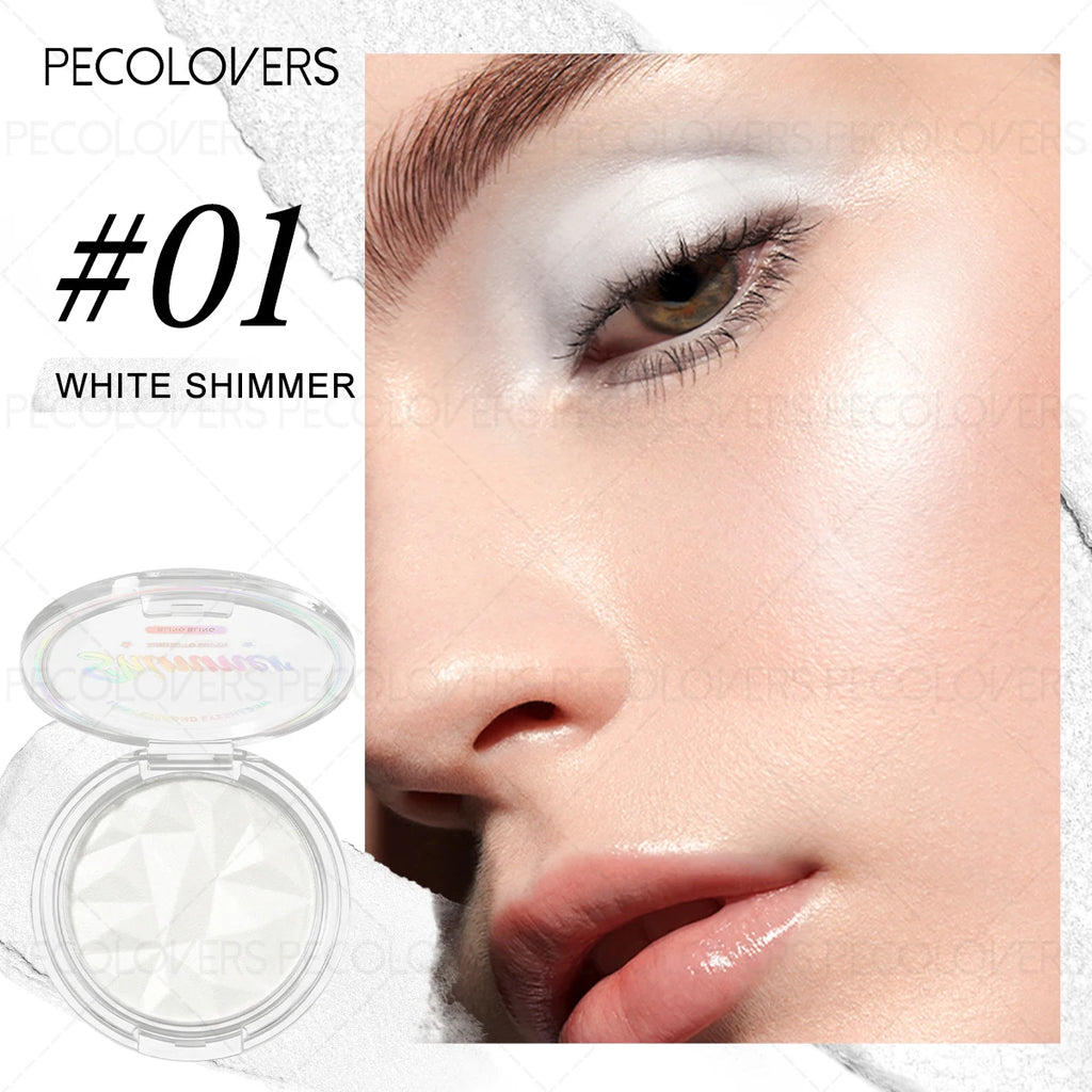 1PC Multi Functional High Disc, Champagne and White Silver Colors, Brightens The Face and Eyes, Waterproof and Sweat Proof Quake 01